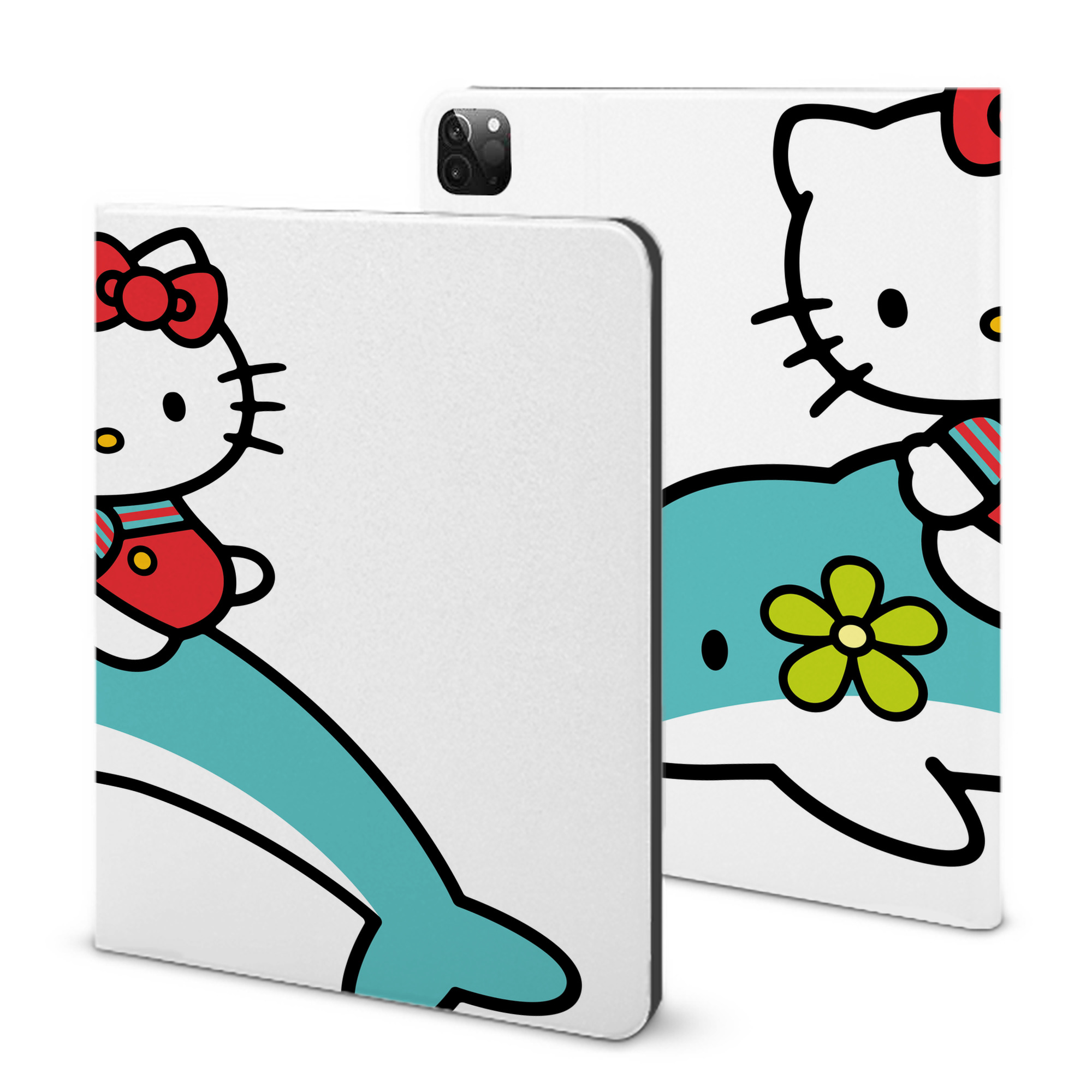 （画像用） Hello Kitty ハローキティ IPadケース ペンホルダー付き ブックスタイルデザイン